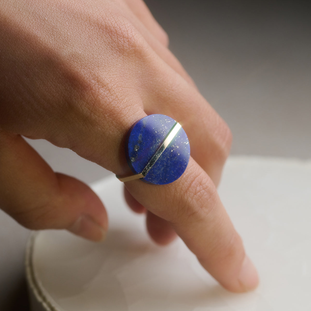SLICE RING LAPIS LAZURI#4025