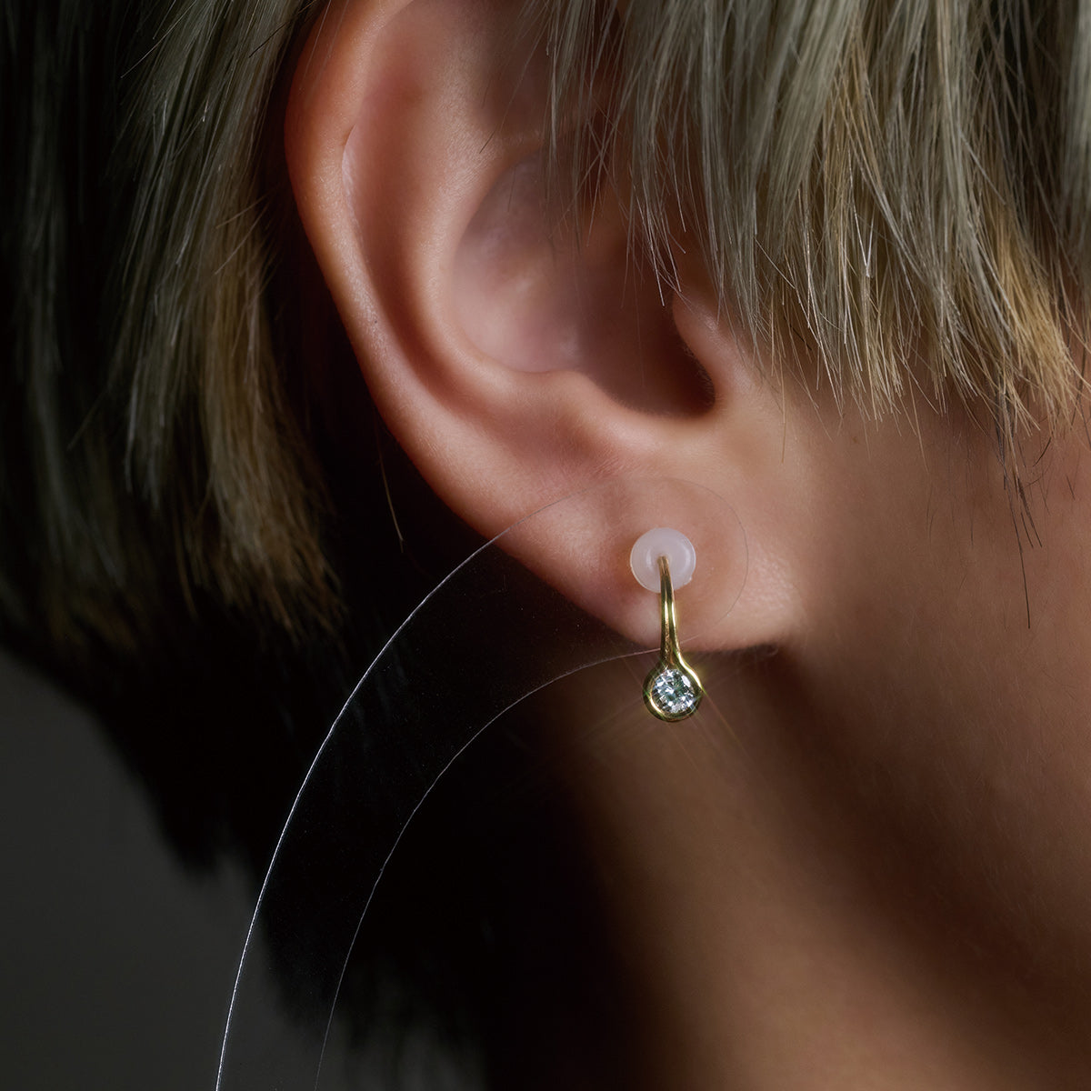 ROUND DIAMOND EARRING 3.5mm #1620