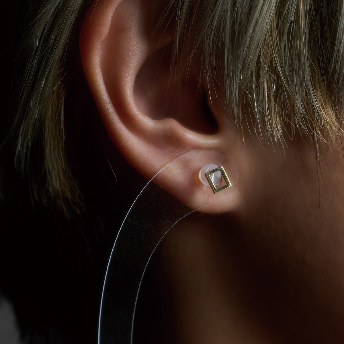 FRAME DIAMOND EARRING #3520