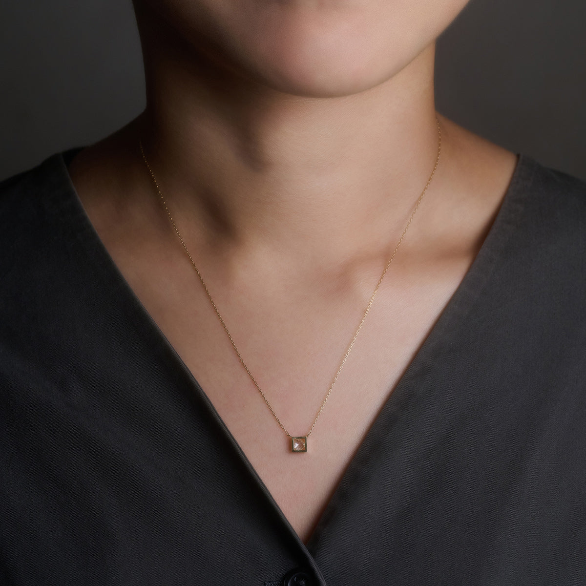 FRAME DIAMOND NECKLACE #4041