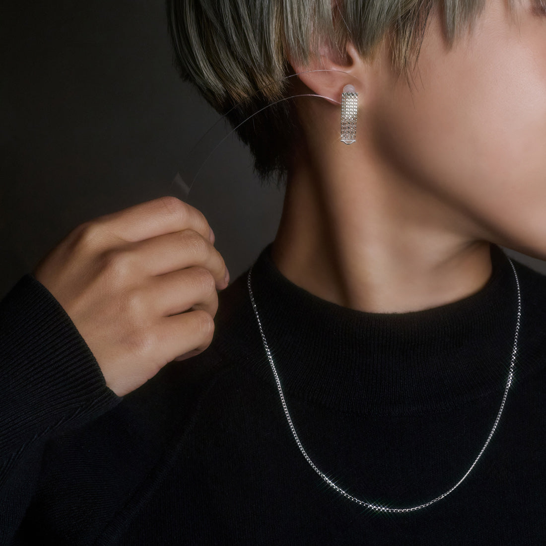 [数量限定] DENSITY NECKLACE & DENSITY EARRING S