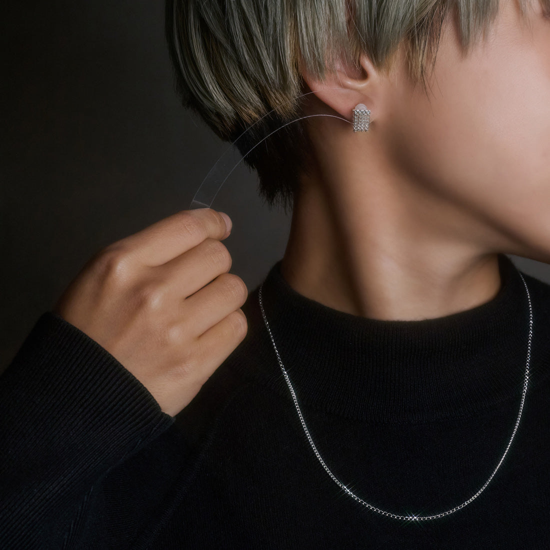 [数量限定] DENSITY NECKLACE & DENSITY EARRING S
