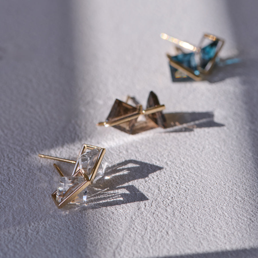 BAND EARRING QUARTZ #4094