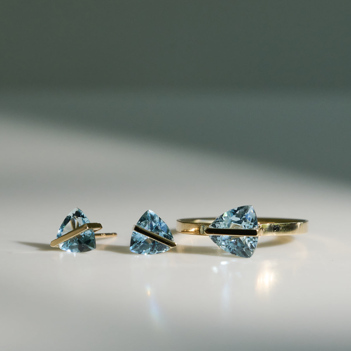 BAND RING AQUAMALINE#4312