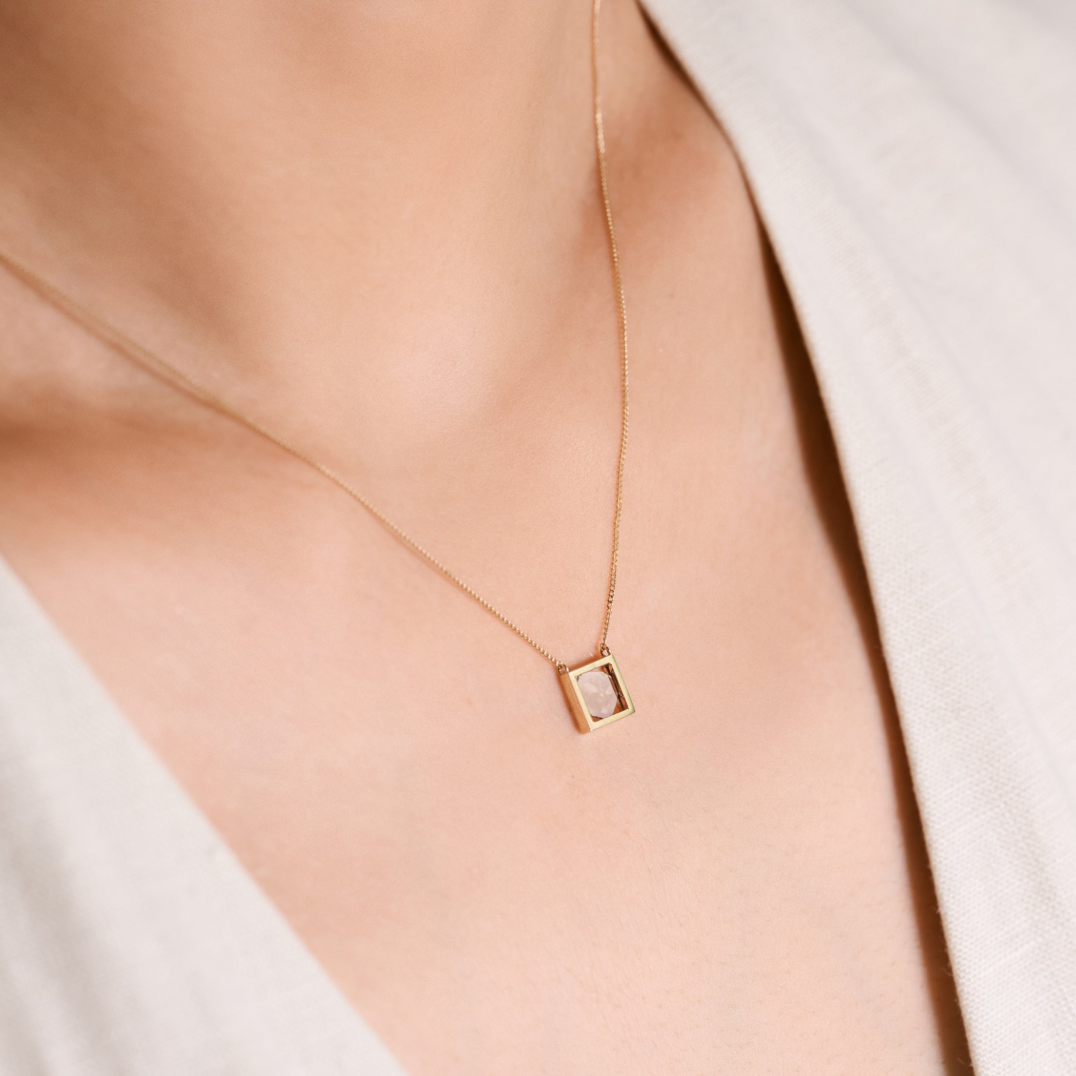 FRAME DIAMOND NECKLACE N#4301
