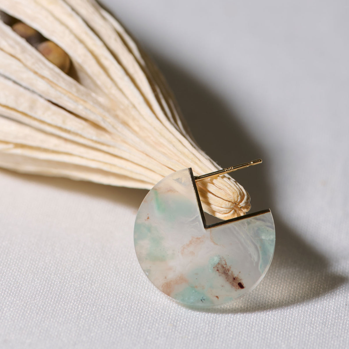 SLICE MINI EARRINGS SINGLE AQUAPRASE #4326