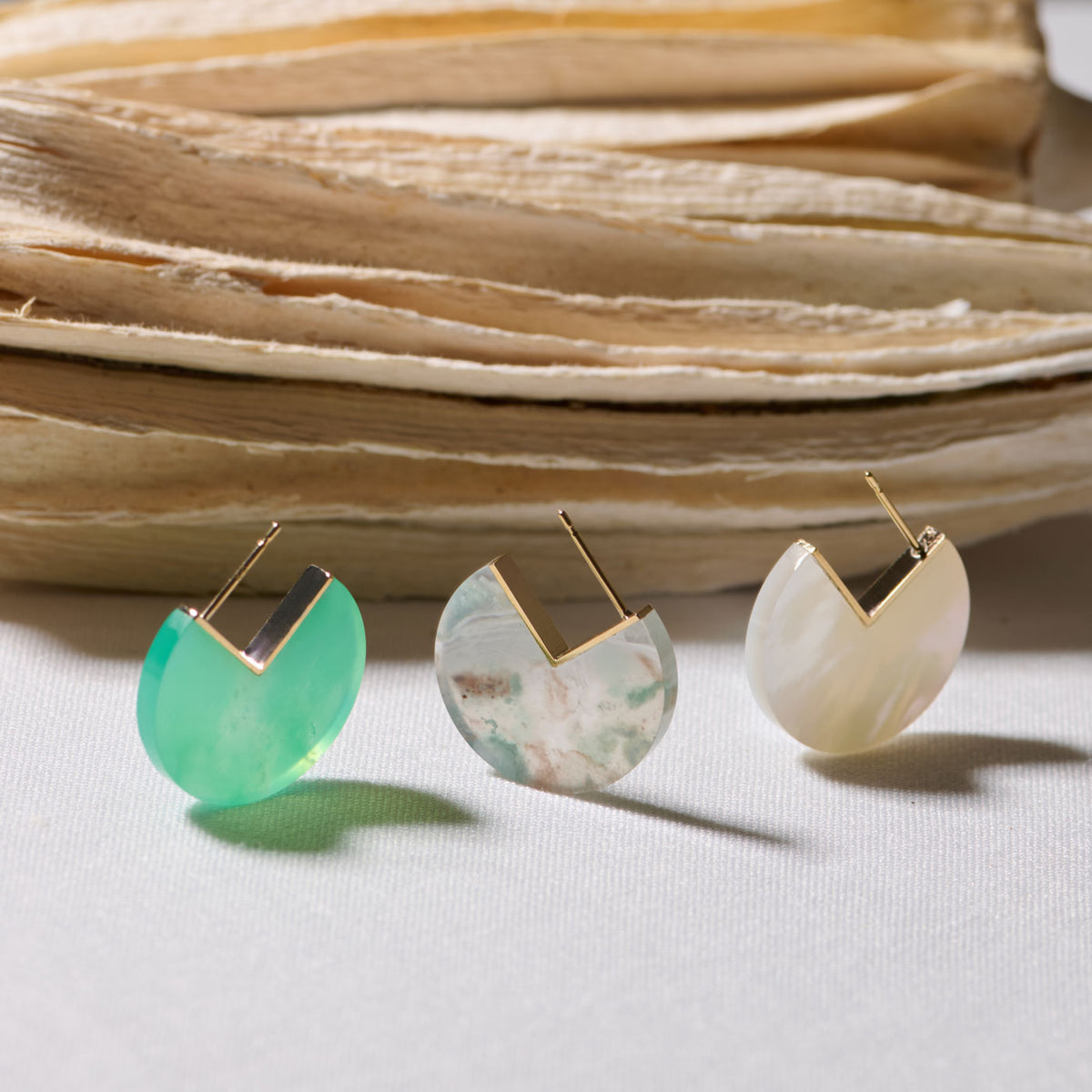 SLICE MINI EARRINGS SINGLE AQUAPRASE #4326