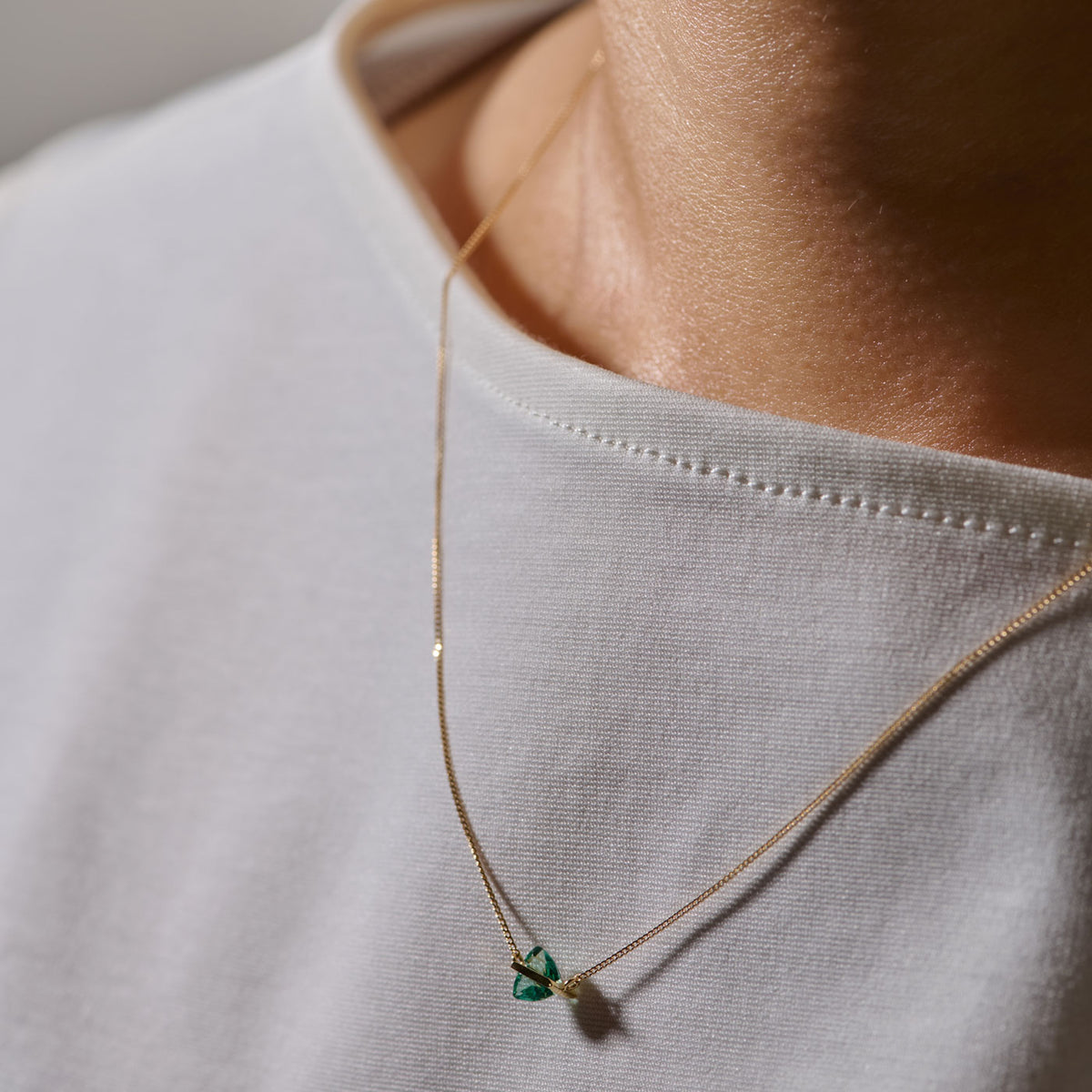 BAND NECKLACE EMERALD ♯4303