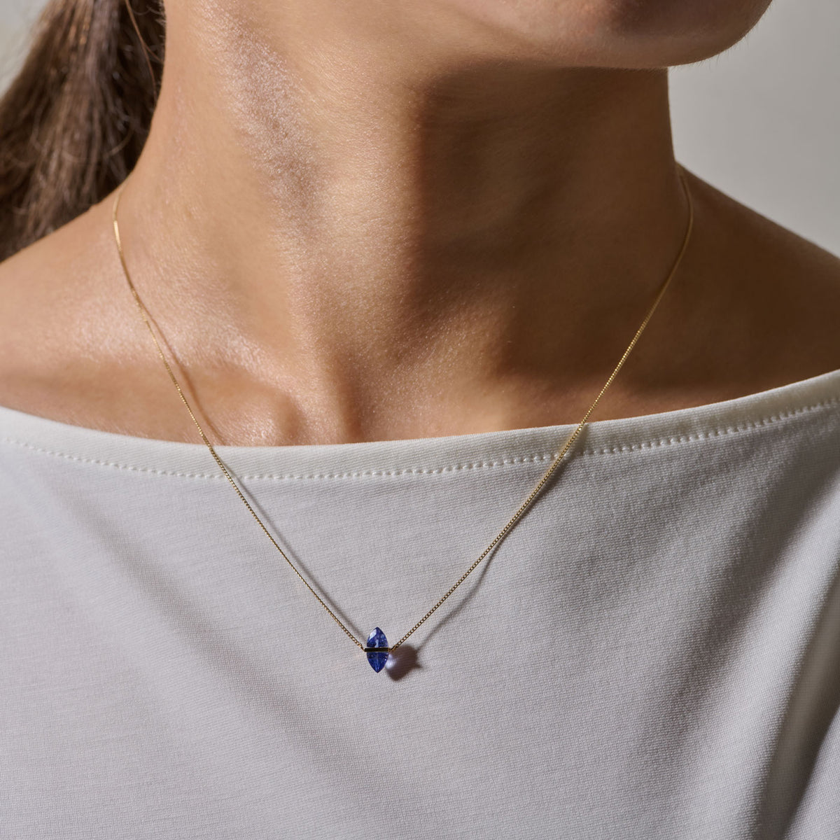 BAND NECKLACE TANZANITE ♯4222
