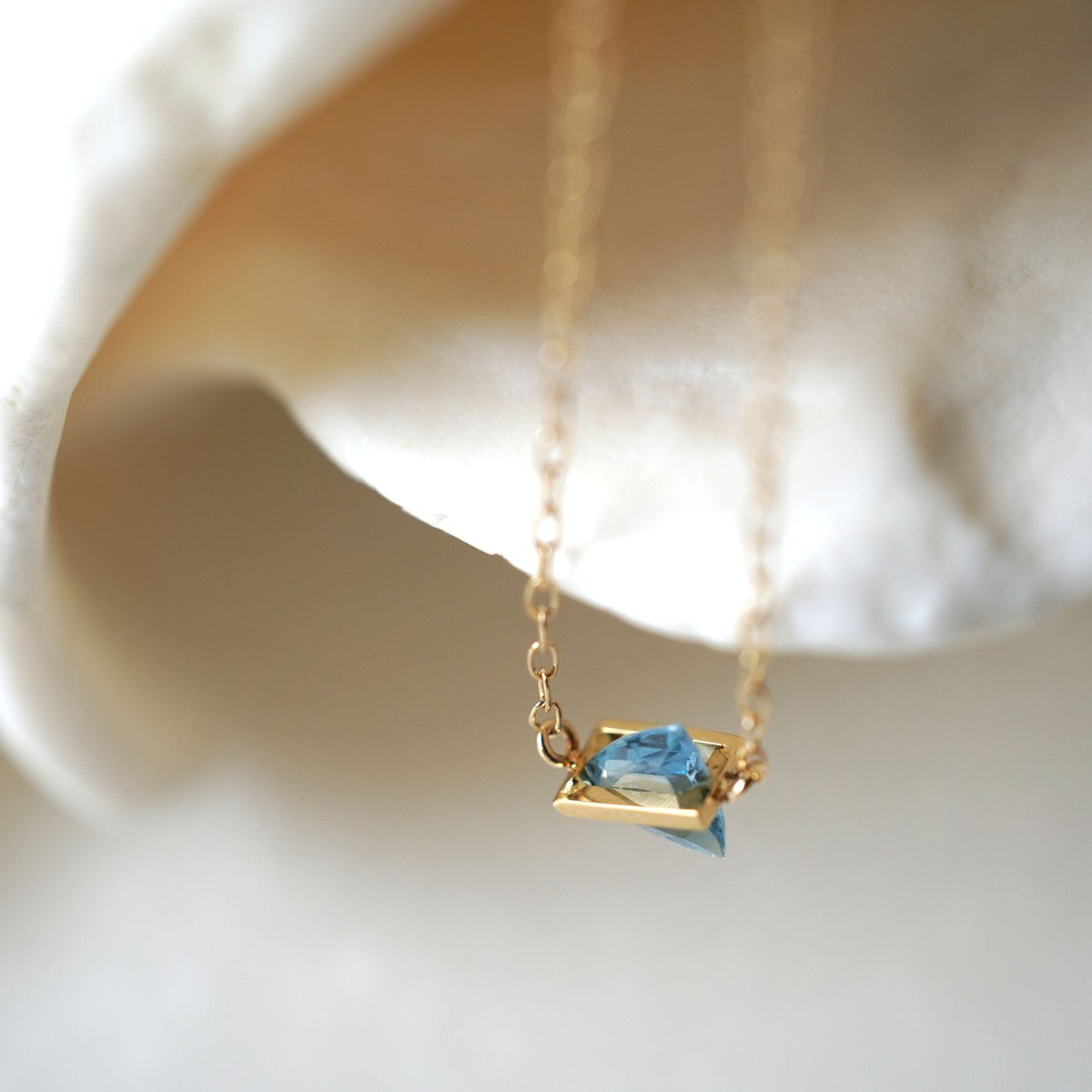 BAND NECKLACE AQUAMARINE #4227