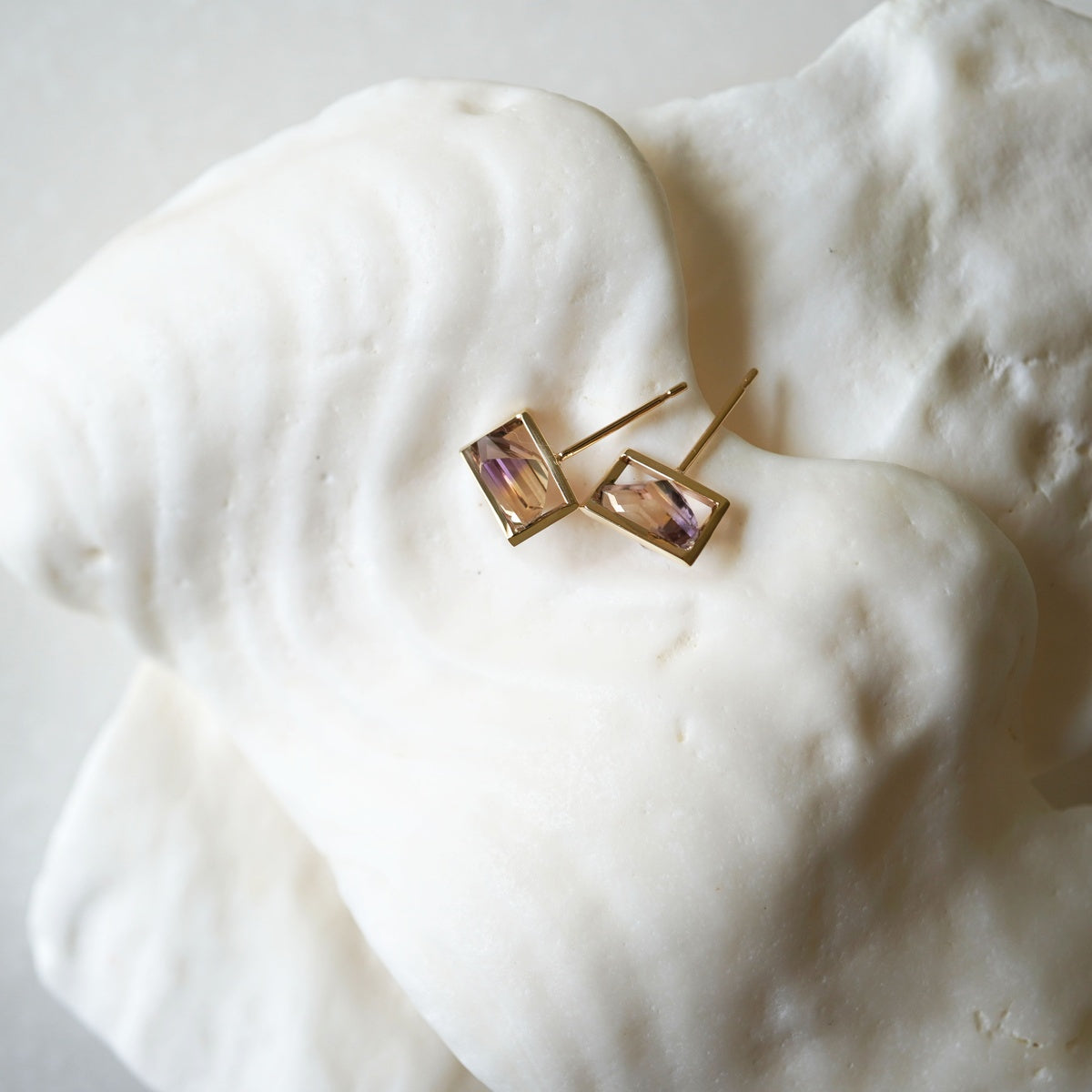 BAND EARRINGS AMETRINE #4191
