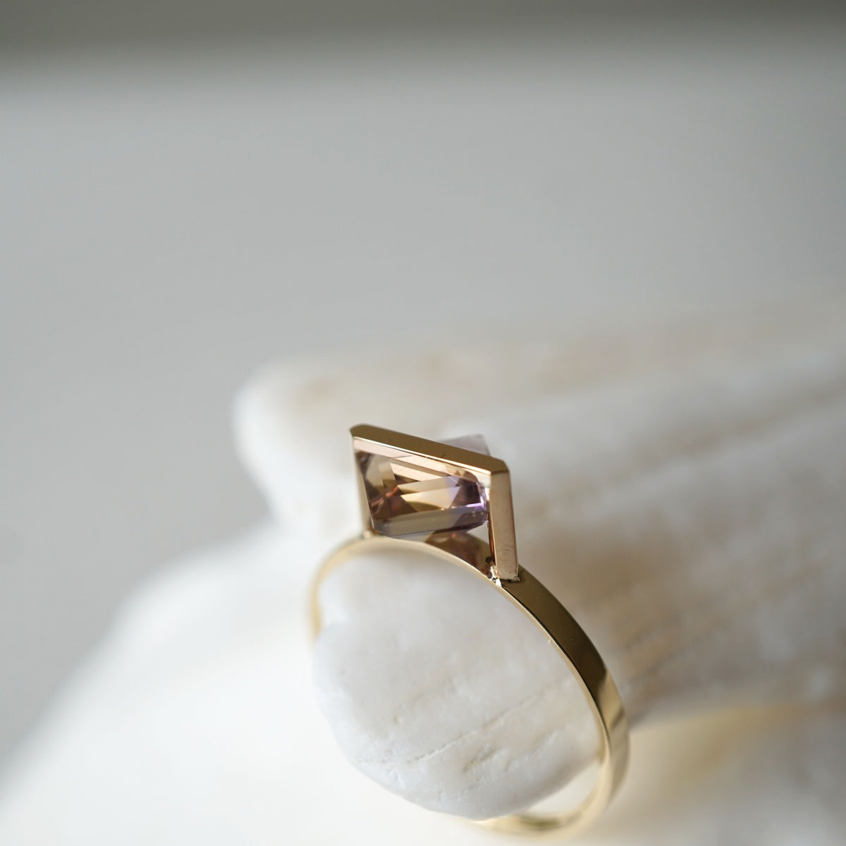 BAND RING AMETRINE#4241