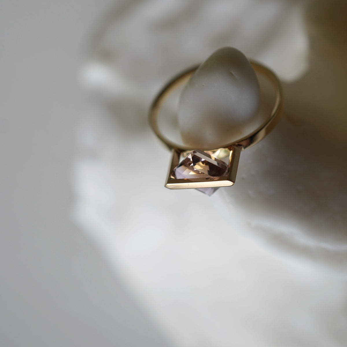 BAND RING AMETRINE#4241