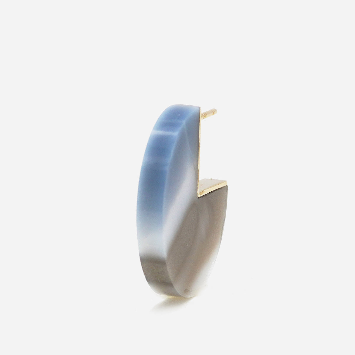 SLICE MINI EARRINGS SINGLE RUTIL QUARTZ #4038