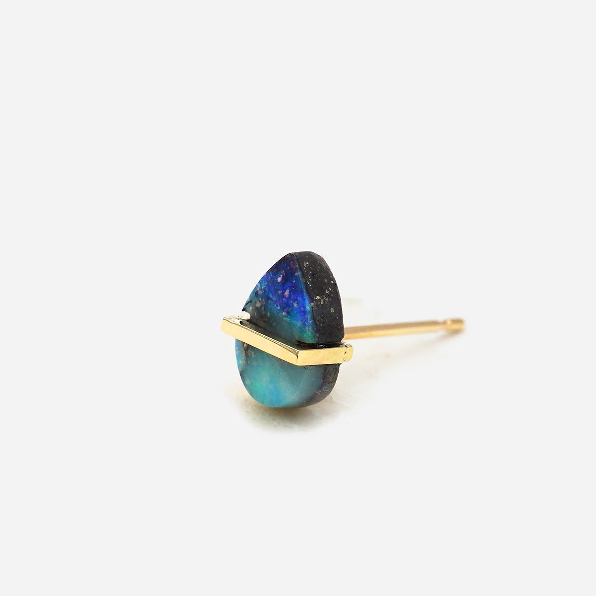BAND EARRING BOULDER OPAL#4296
