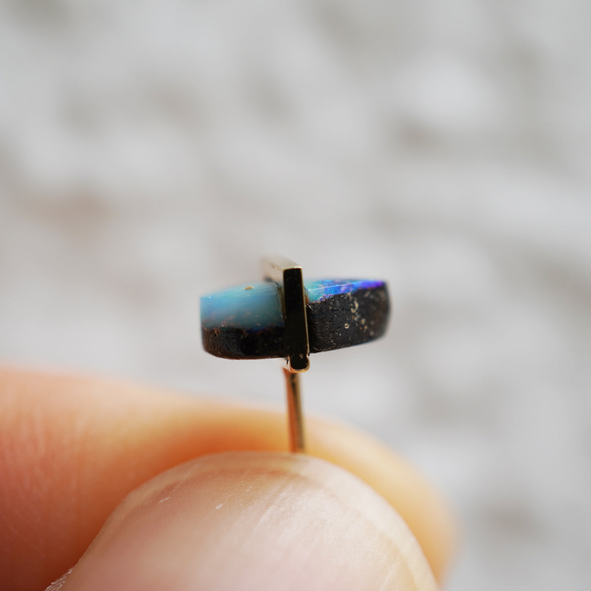 BAND EARRING BOULDER OPAL#4296
