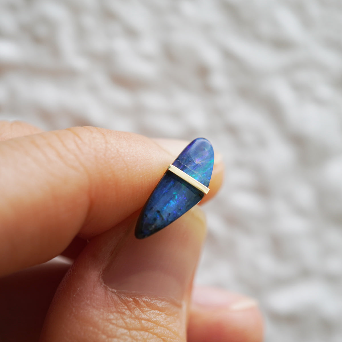 BAND EARRING BOULDER OPAL#4295
