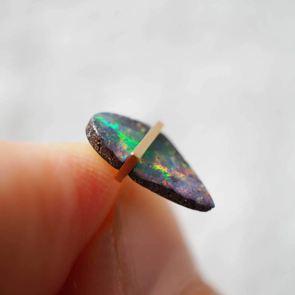 BAND EARRING BOULDER OPAL#4294