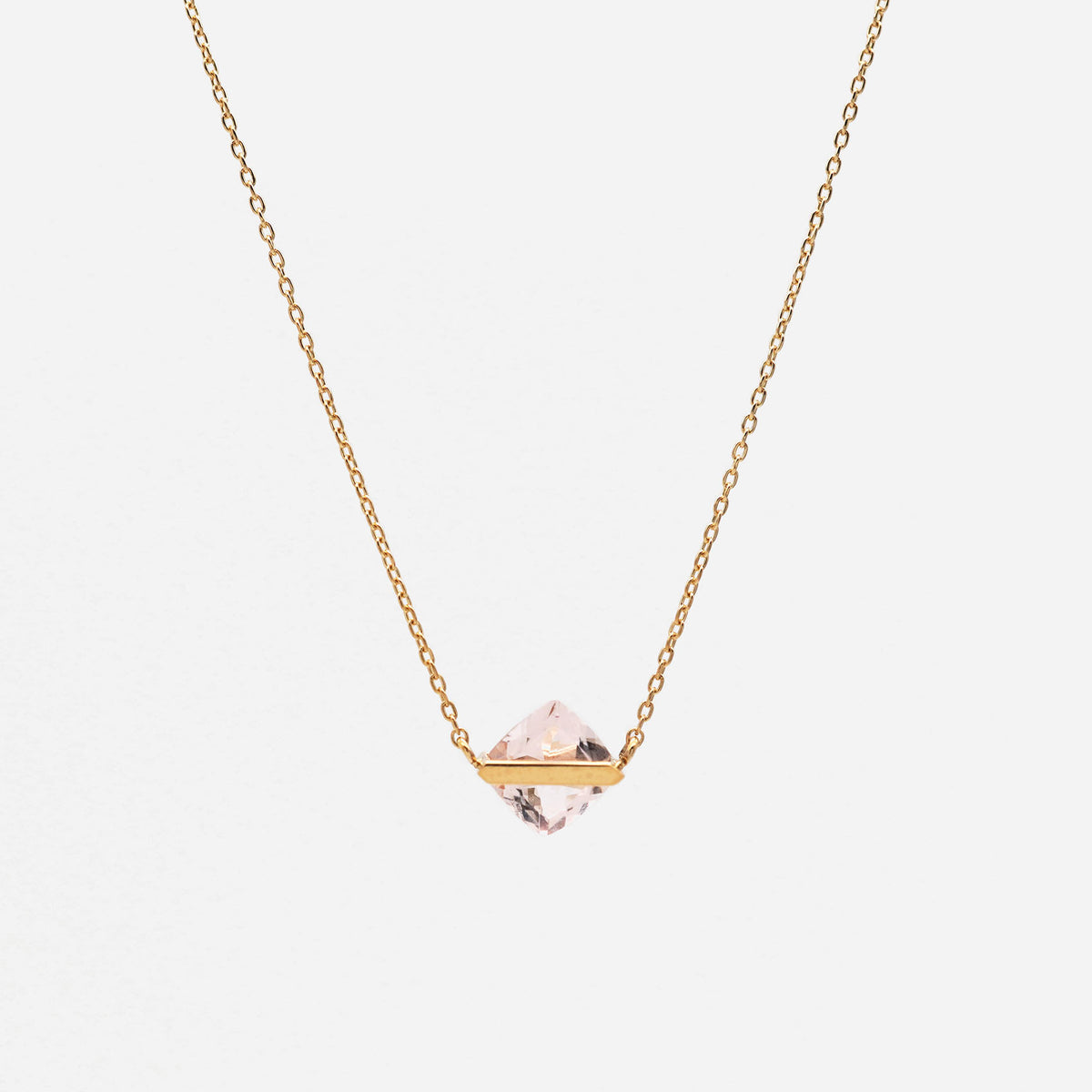 BAND NECKLACE MORGANITE #4333
