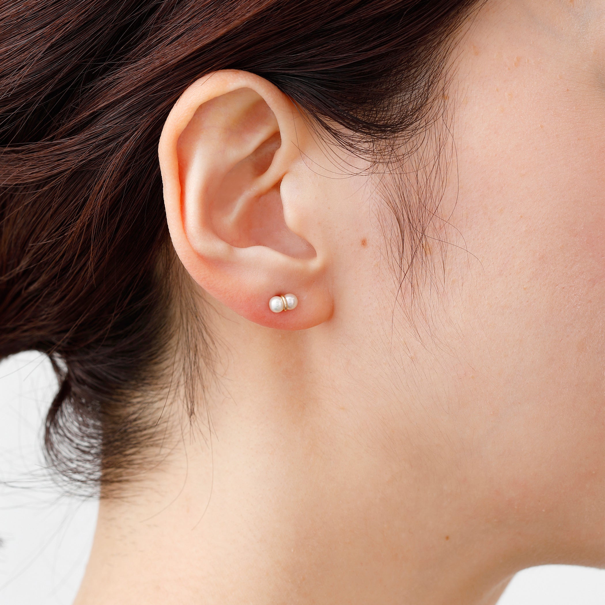 [数量限定] TWIN PEARL EARRING S & BAND NECKLACE MOP