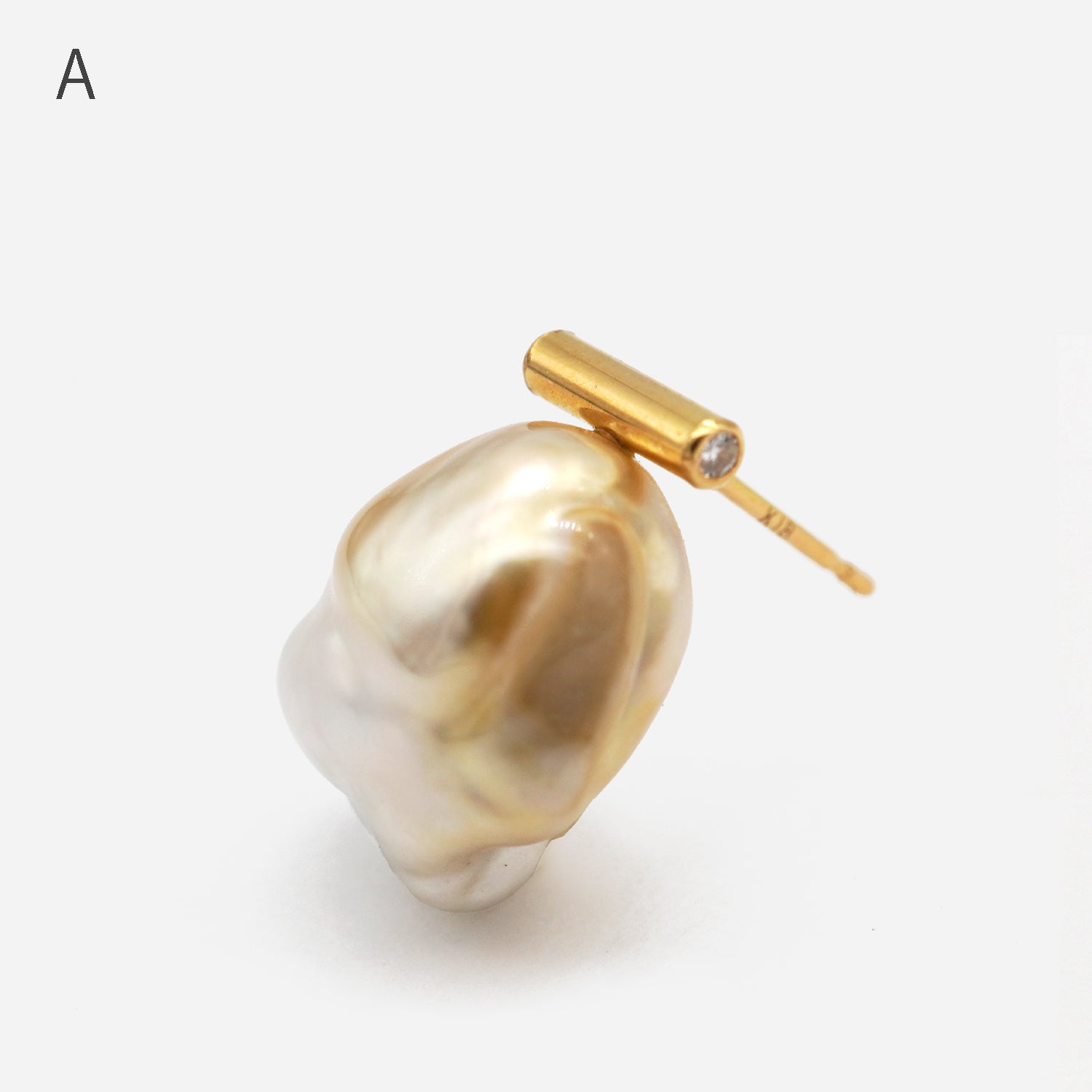 BAROQUE PEARL EARRING L