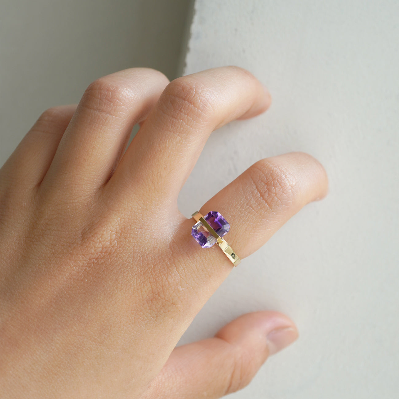 BAND RING AMETHYST  #3465