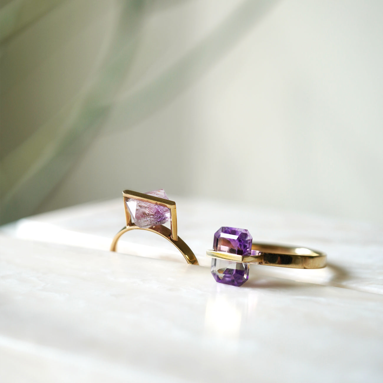 BAND RING AMETHYST  #3465