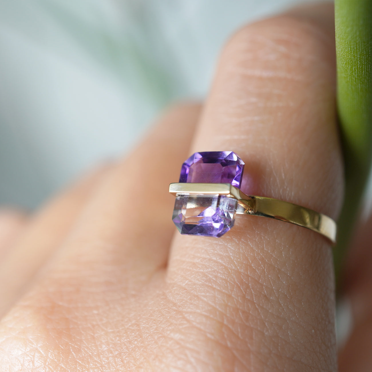 BAND RING AMETHYST  #3465