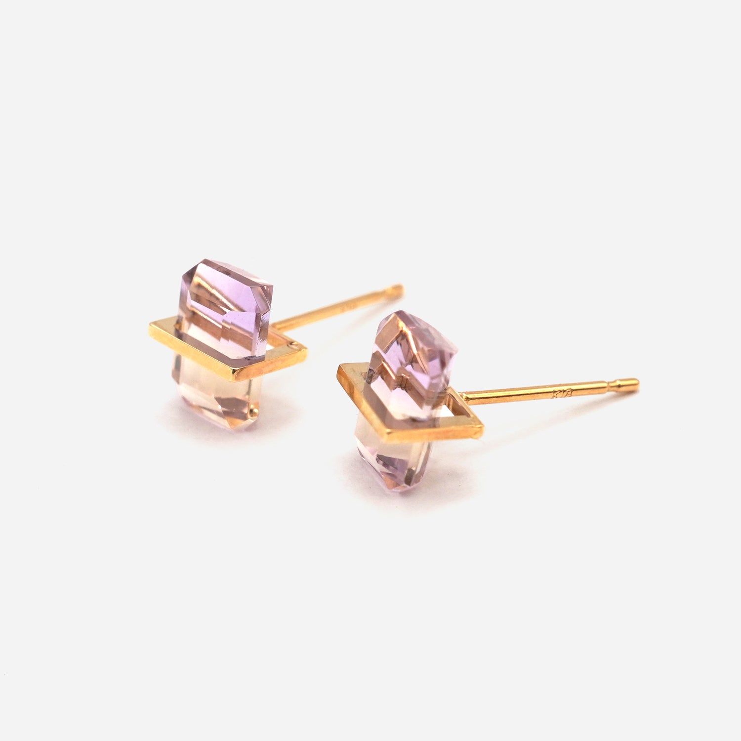 BAND EARRINGS AMETRINE #4190