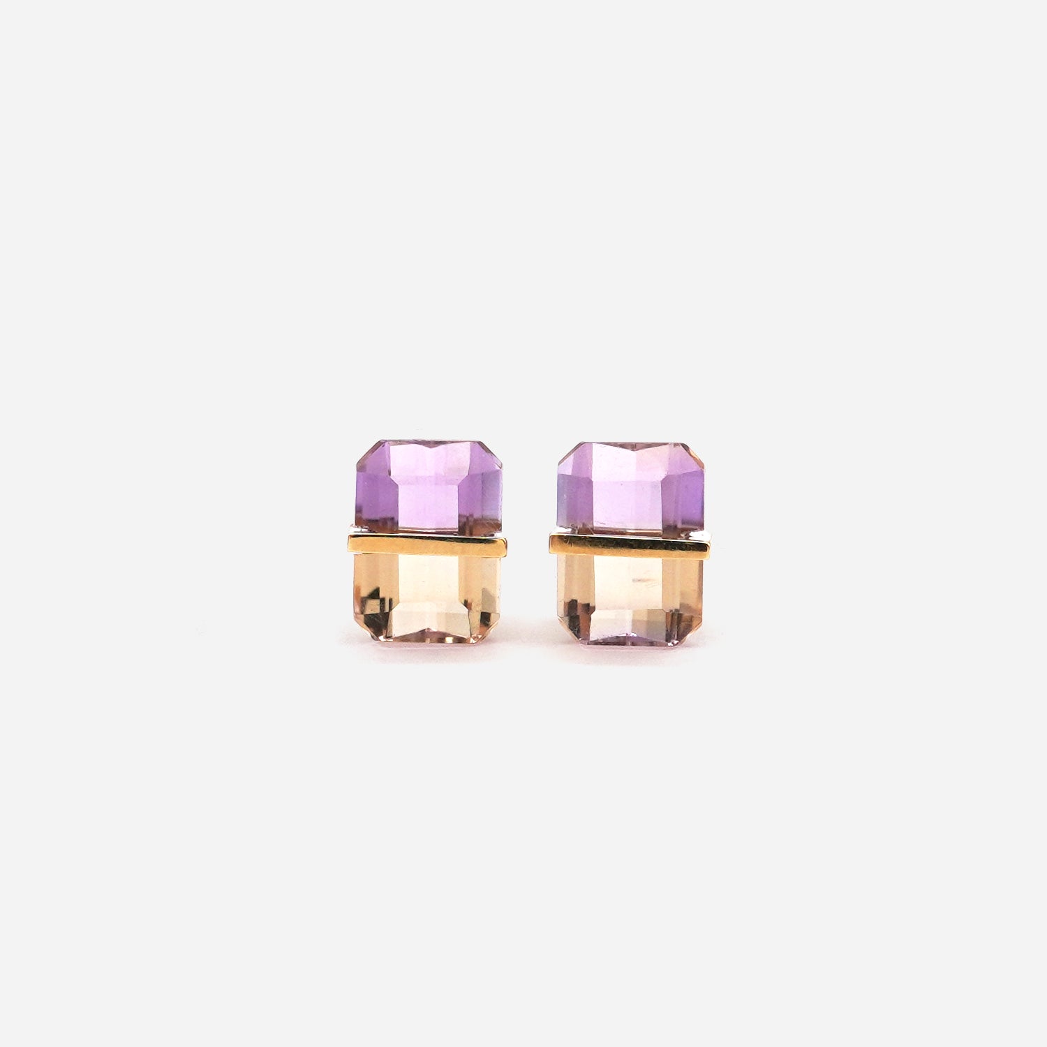 BAND EARRINGS AMETRINE #4190