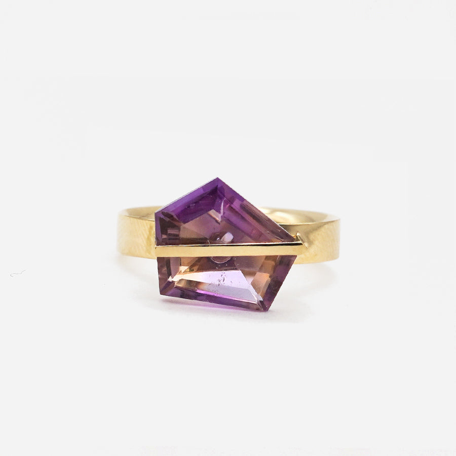 BAND RING AMETRINE#3718