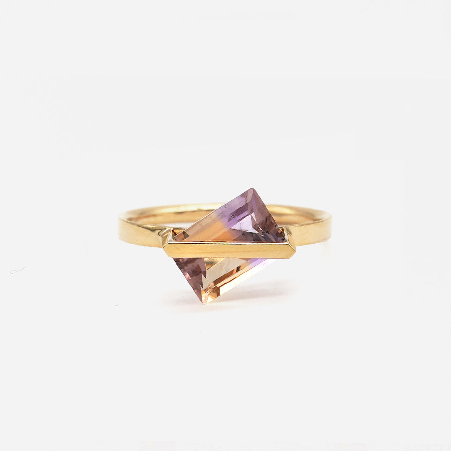 BAND RING AMETRINE  #3701