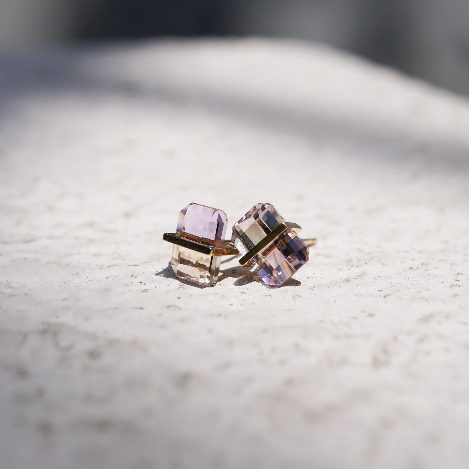 BAND EARRINGS AMETRINE #4190
