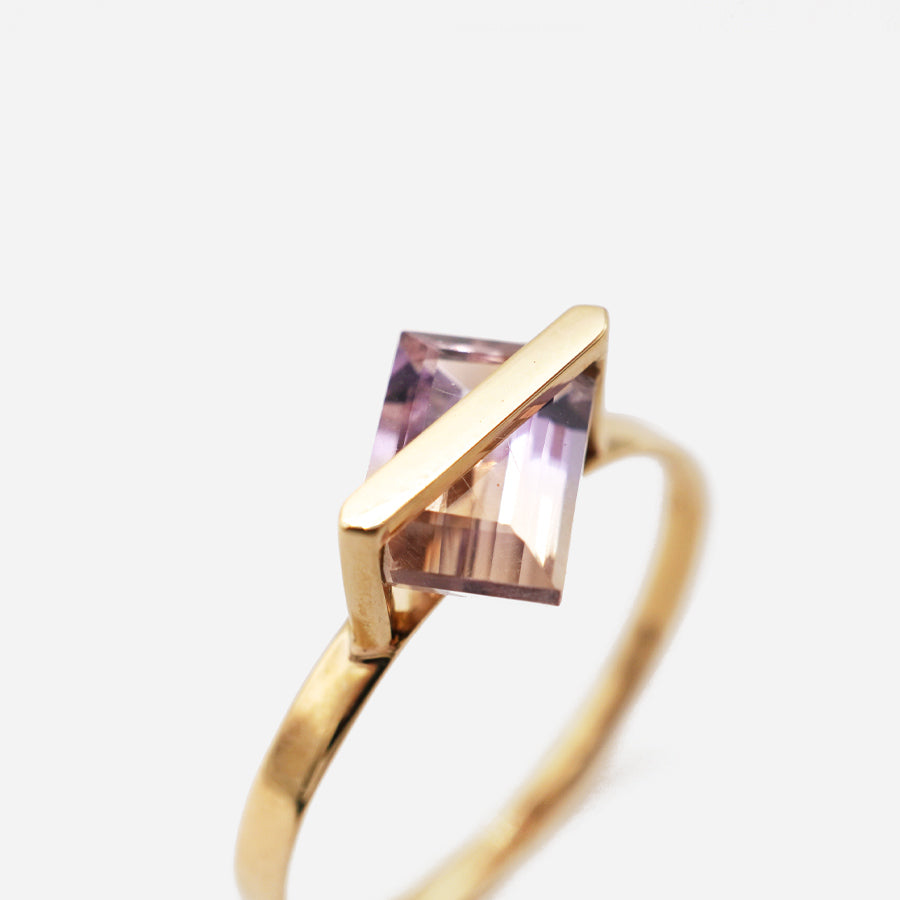 BAND RING AMETRINE #3033