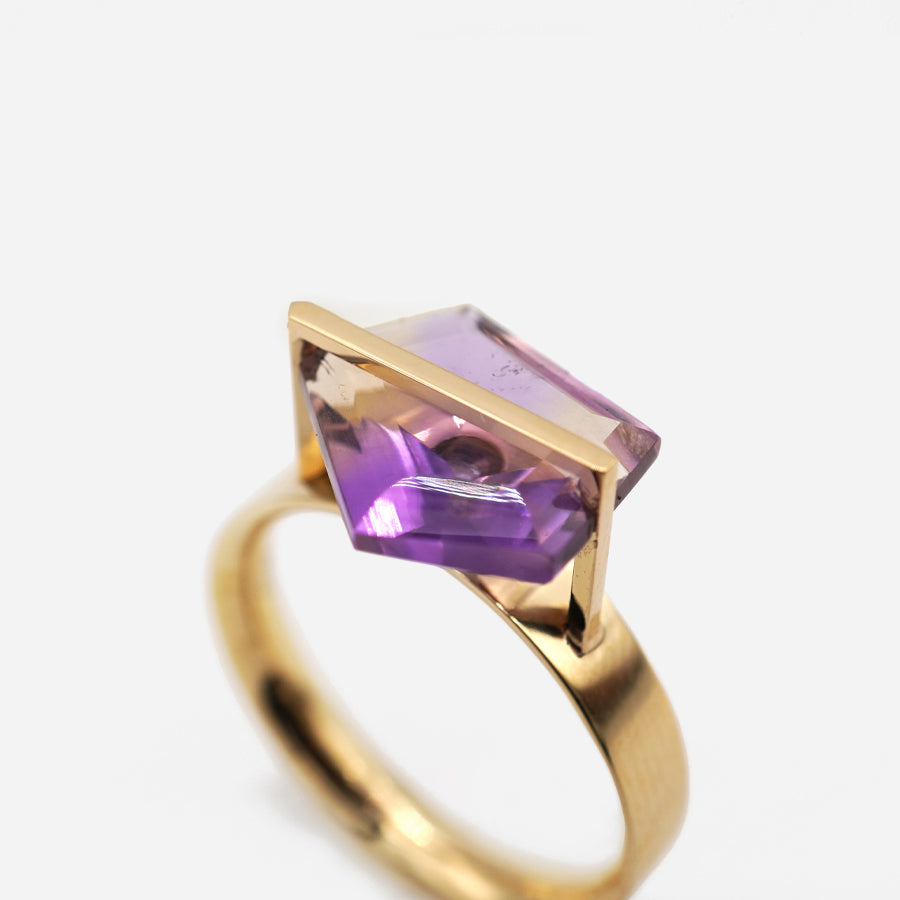 BAND RING AMETRINE#3718