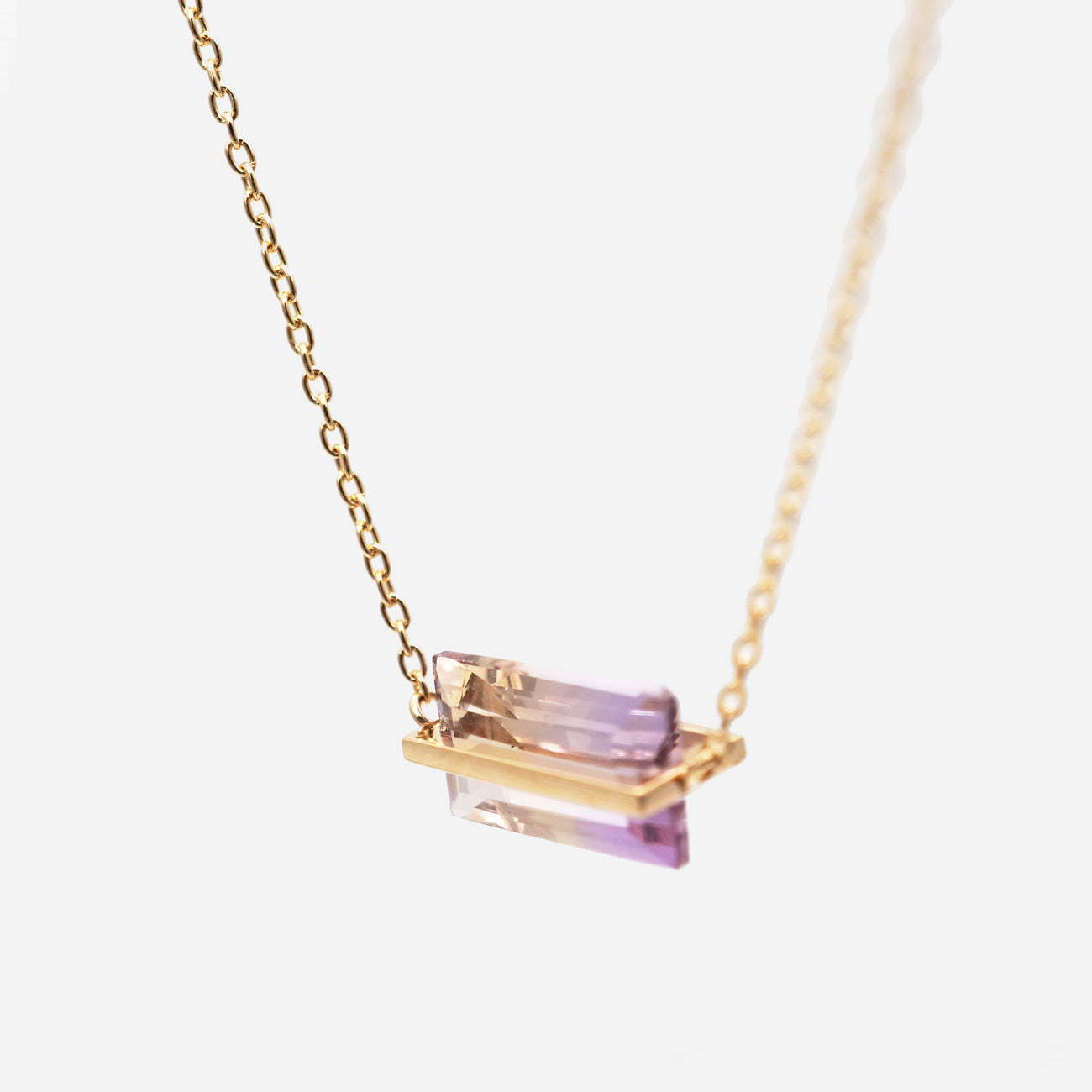 BAND NECKLACE AMETRINE #4053