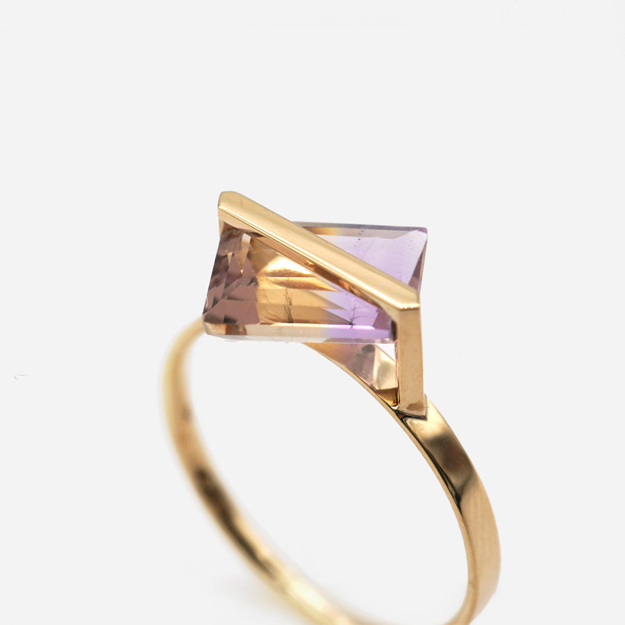 BAND RING AMETRINE  #3701