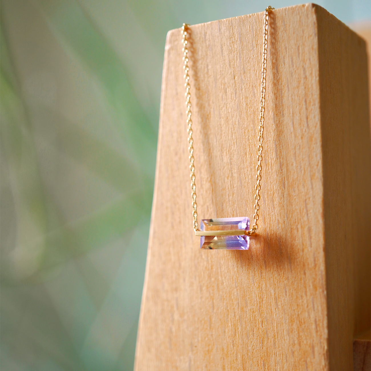 BAND NECKLACE AMETRINE #4053