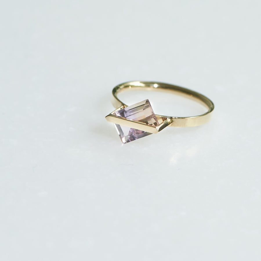 BAND RING AMETRINE#3896