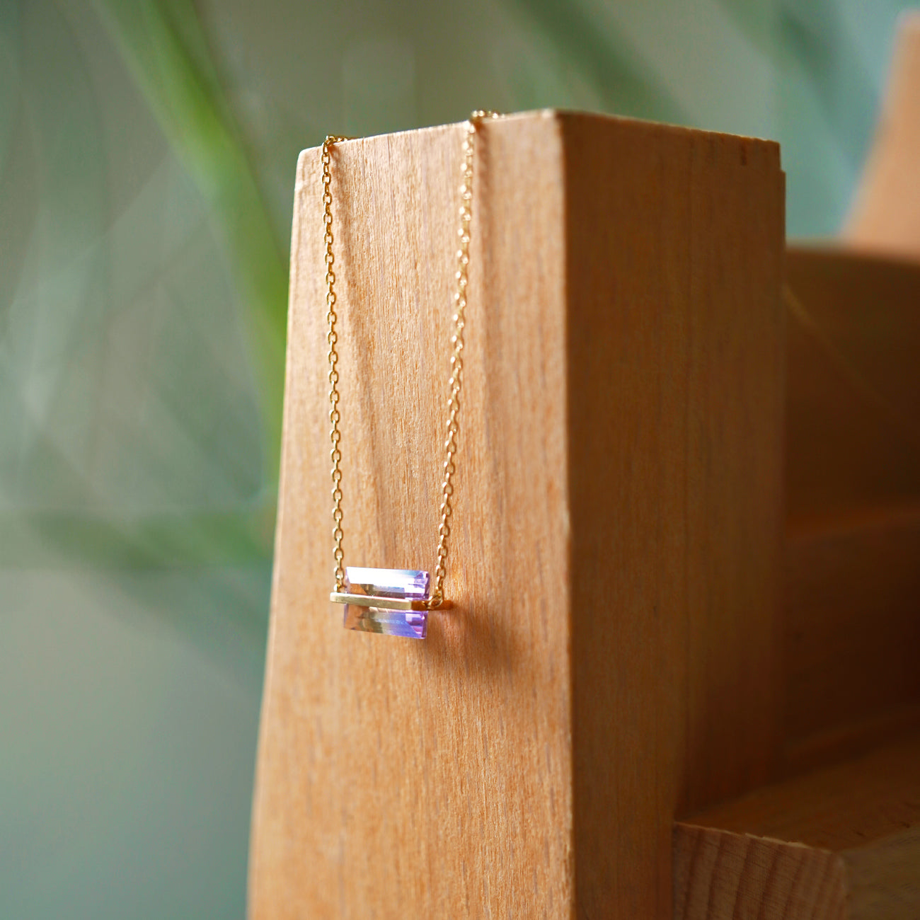 BAND NECKLACE AMETRINE #4053