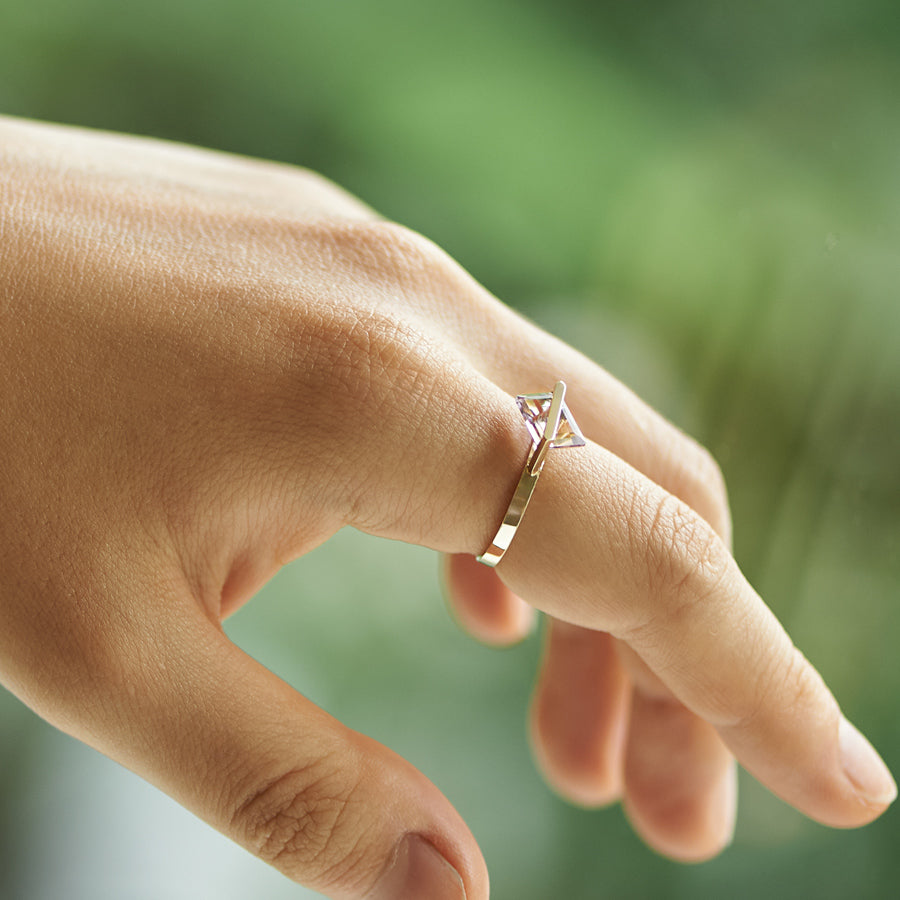 BAND RING AMETRINE#3896