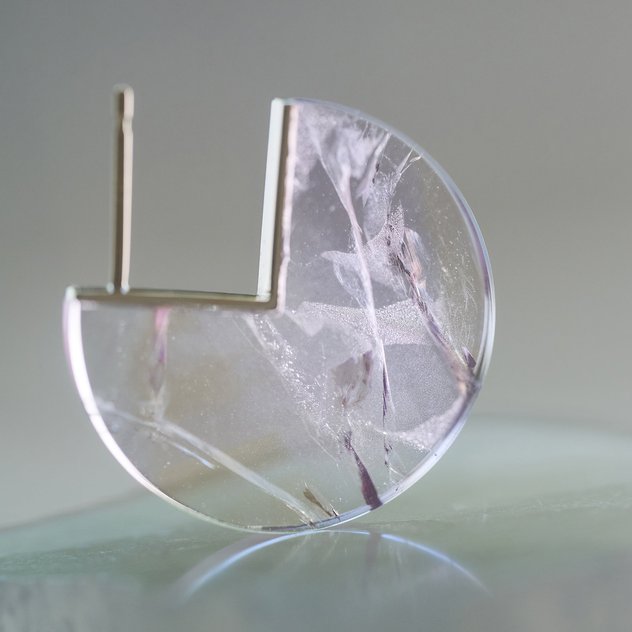 SLICE MINI EARRINGS SINGLE AMETRINE #3933