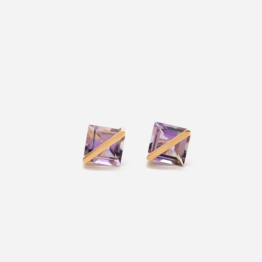BAND EARRINGS AMETRINE #4191