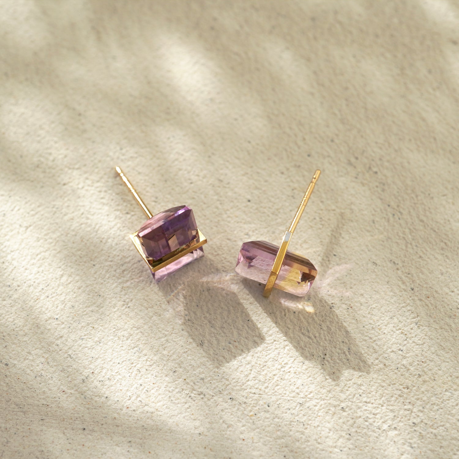 BAND EARRINGS AMETRINE #3698