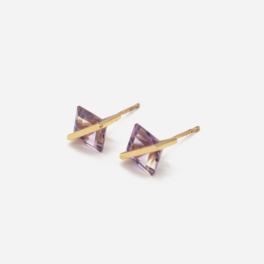 BAND EARRINGS AMETRINE #4191