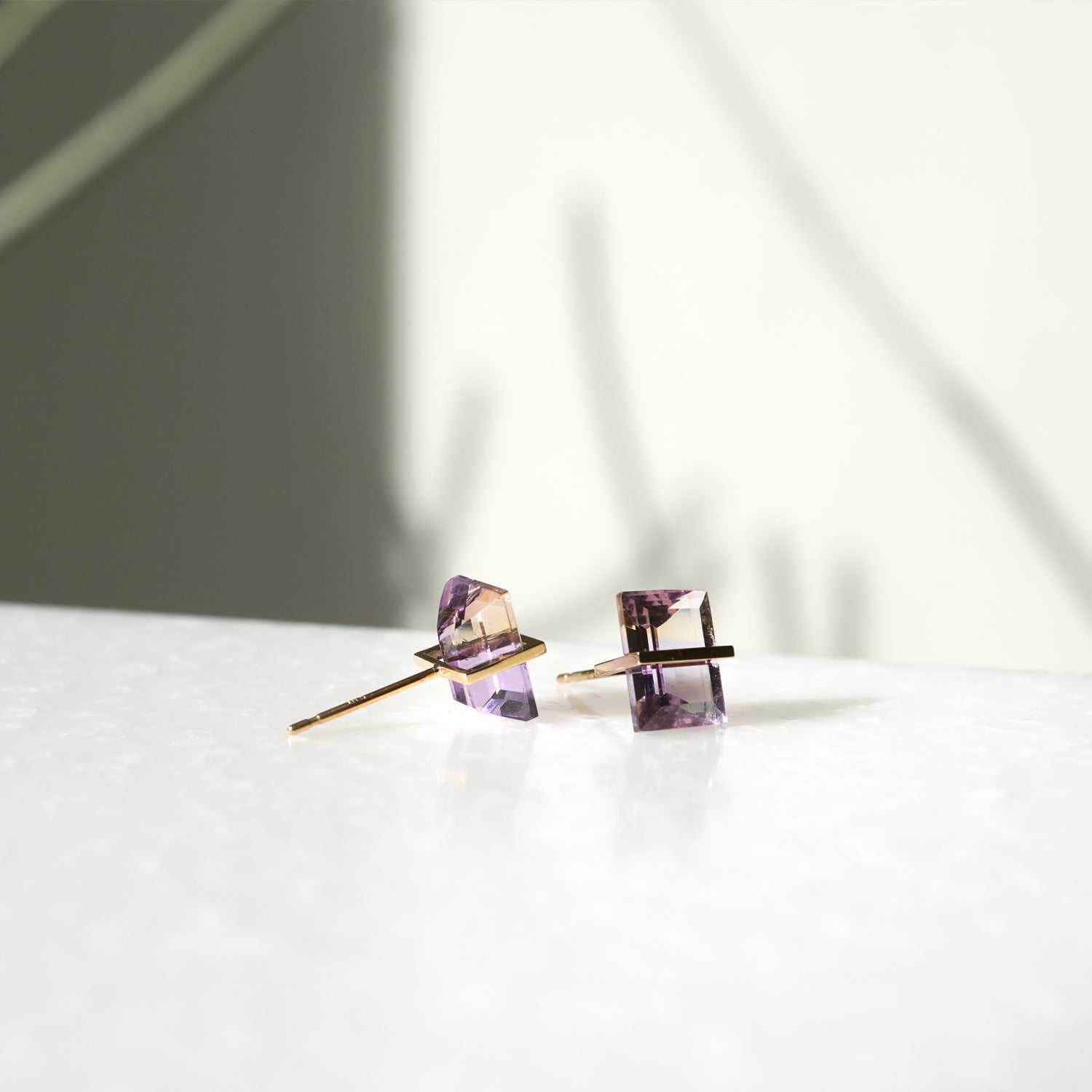 BAND EARRINGS AMETRINE #3698