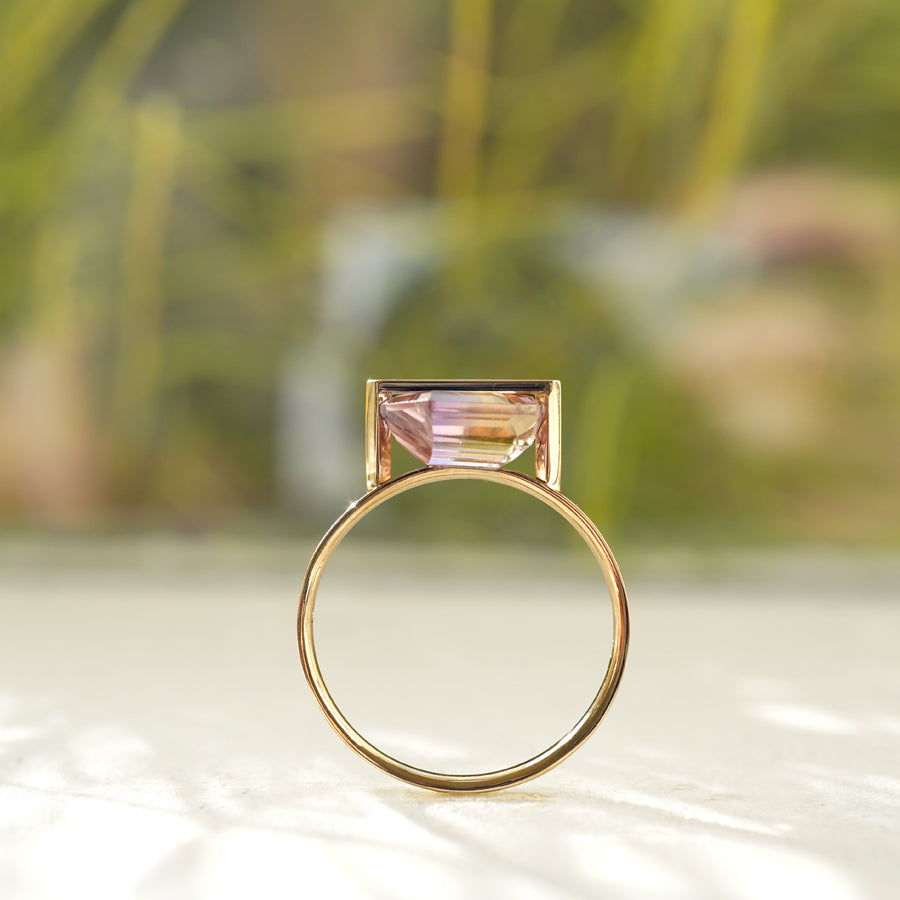 BAND RING AMETRINE  #3701