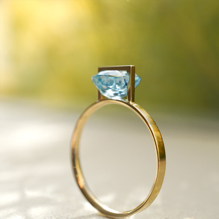 BAND RING AQUAMARINE #3702