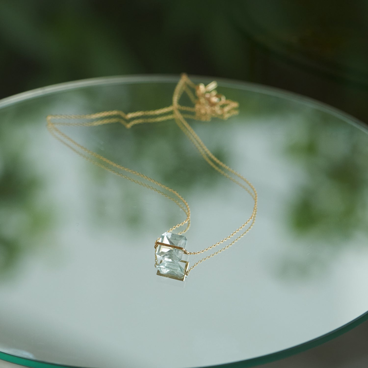 BAND NECKLACE AQUAMARINE #3901