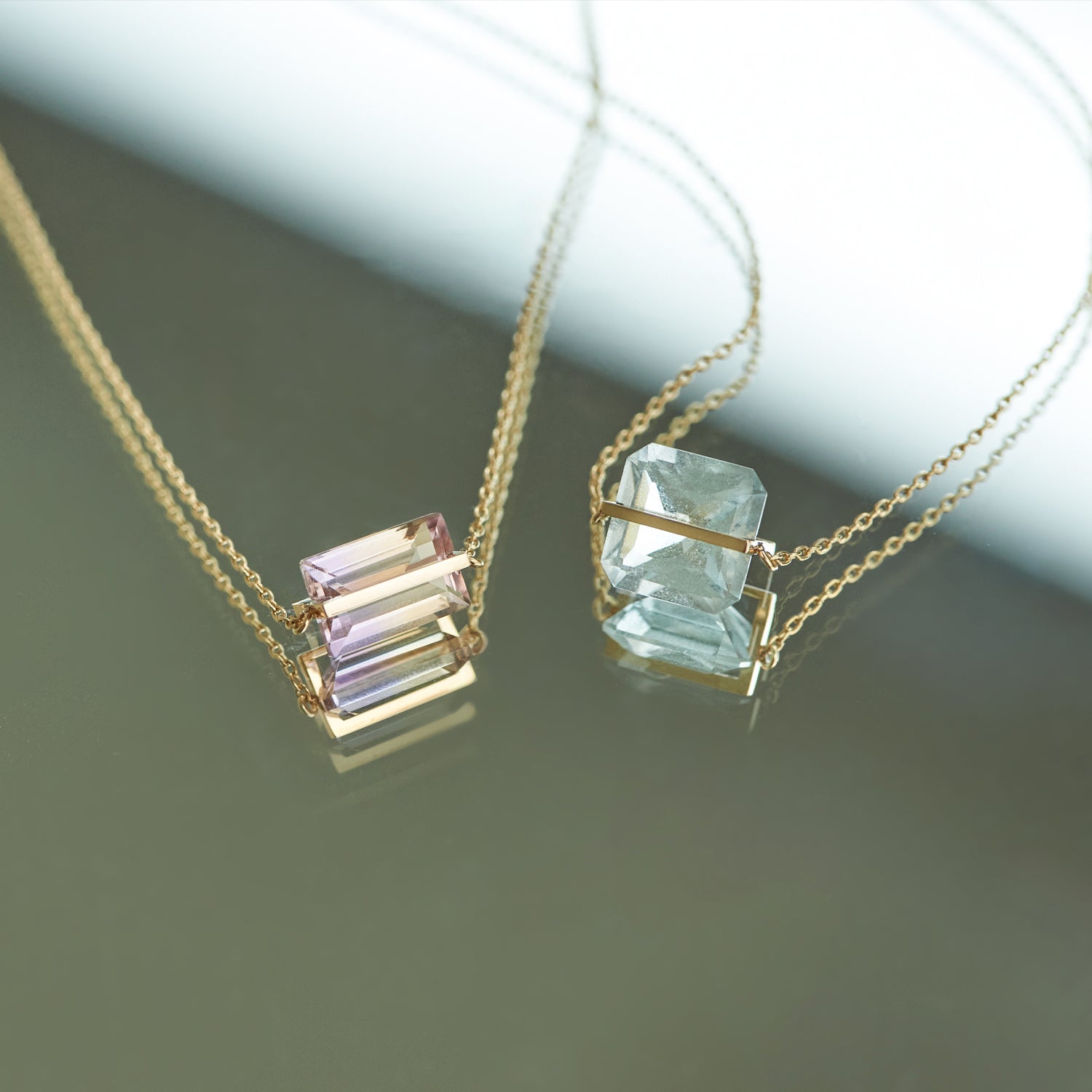 BAND NECKLACE AQUAMARINE #3901